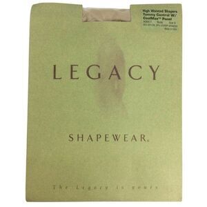 Legacy Shapewear High Waisted Shaper Size D XL Nude Beige Cool Max Panel A08477